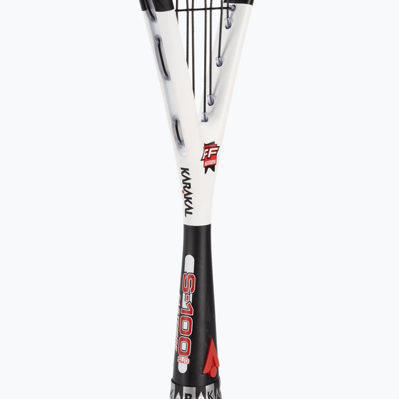 Racchetta da squash Karakal S-100 FF 2.0 nero/bianco 4