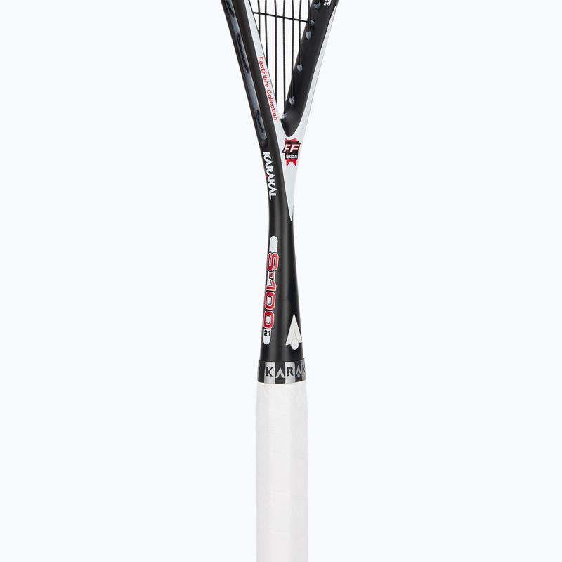 Racchetta da squash Karakal S-100 FF 2.1 bianco 4
