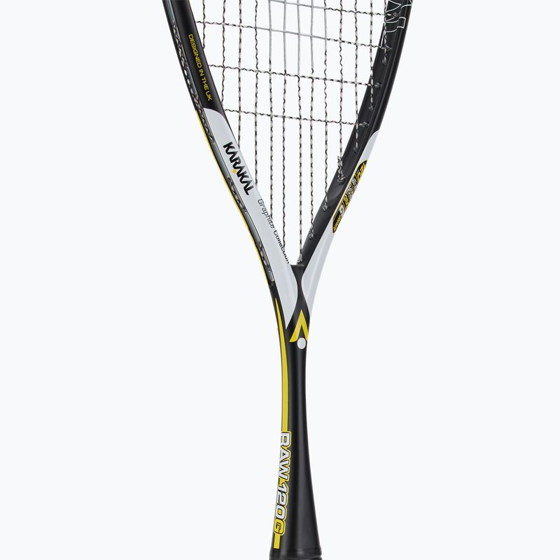 Racchetta da squash Karakal Raw 120 nera 4