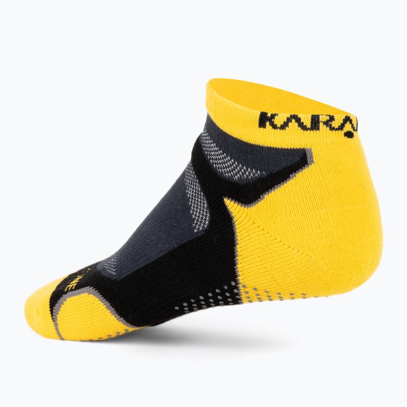 Calzini Karakal X4 Trainer nero/giallo 2