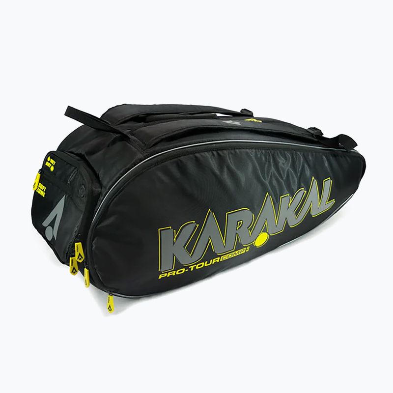 Borsa da squash Karakal Pro Tour Comp 2.0 nero/giallo 2