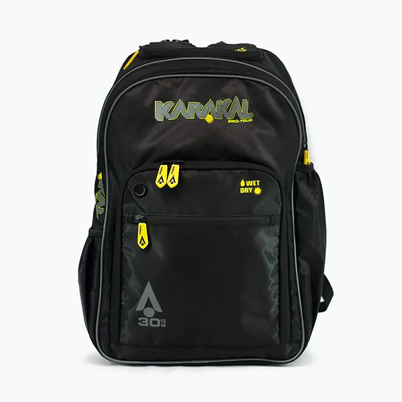 Zaino da squash Karakal Pro Tour 2.0 30 l nero/giallo