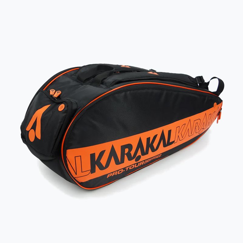 Borsa da squash Karakal Pro Tour Comp 2.2 9R arancione 2