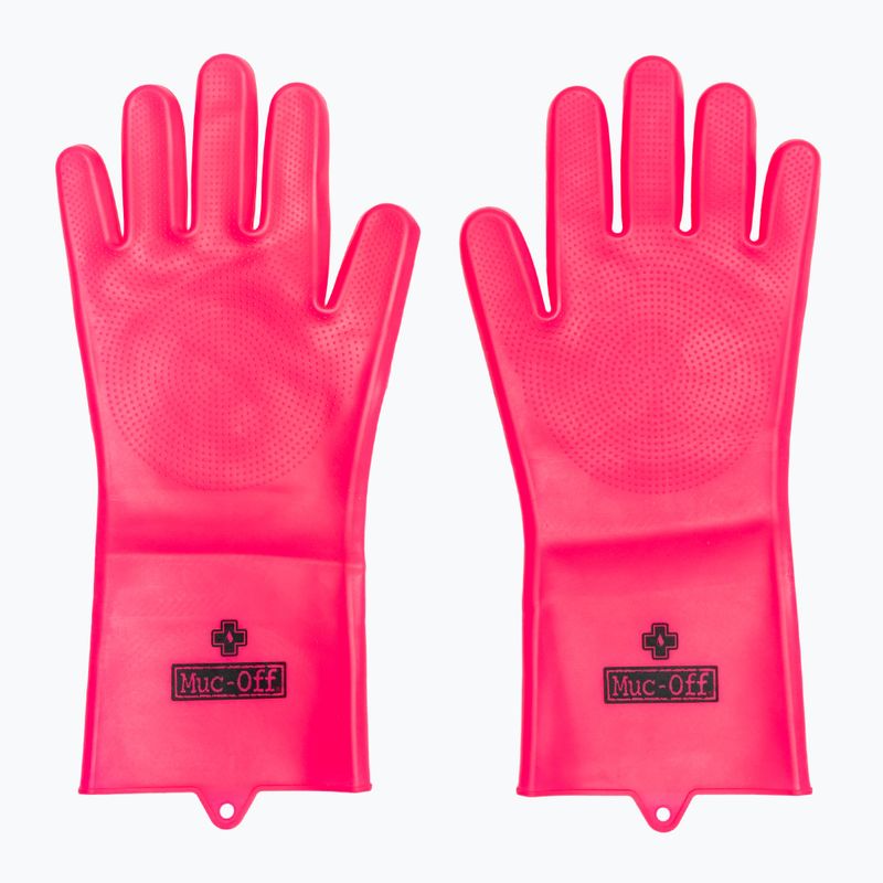 Guanti Muc-Off Deep Scrubber Guanti rosa per la pulizia della bicicletta 2