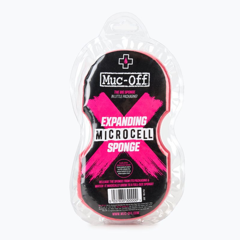 Muc-Off Spugna rosa espandibile per il lavaggio delle biciclette
