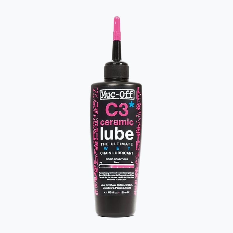 Muc-Off C3 Lubrificante ceramico umido per catene 120 ml