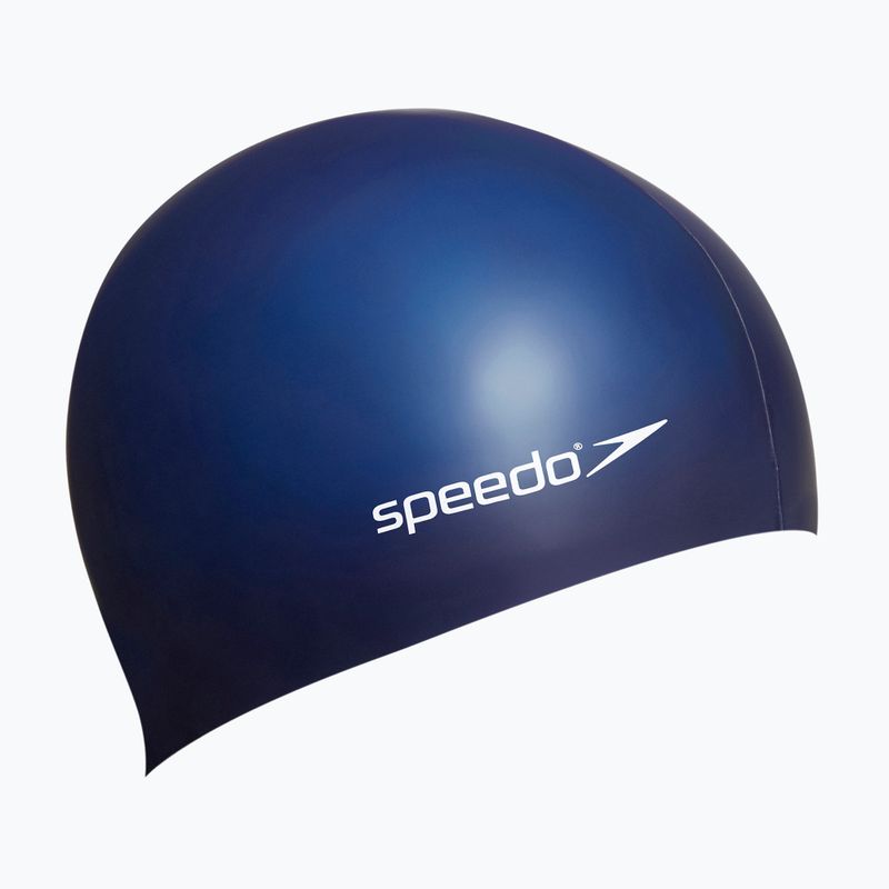 Cuffia Speedo Plain Flat Silicone navy 2