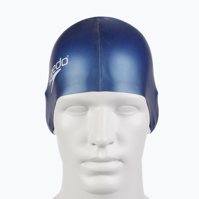 Cuffia Speedo Plain Flat Silicone navy 3