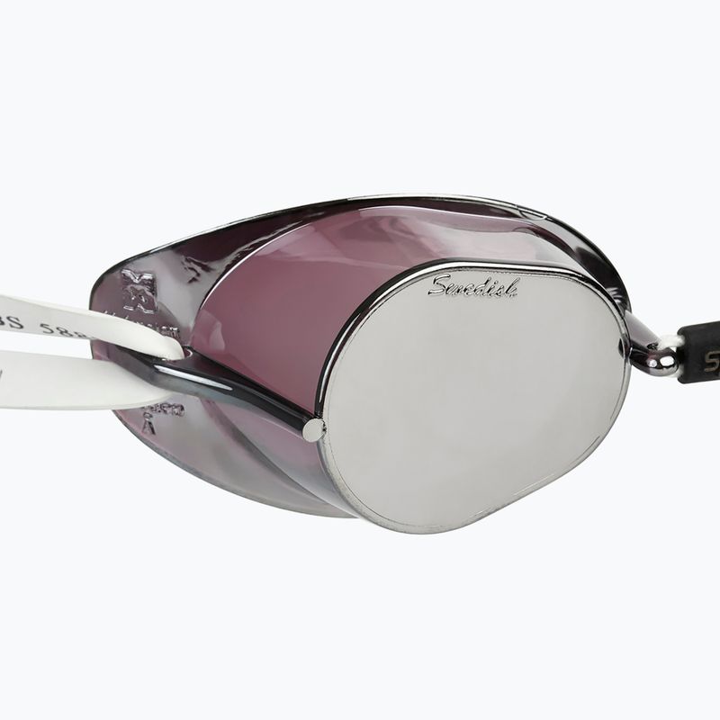 Occhialini da nuoto Speedo Swedish Mirror bianco/cromo 2
