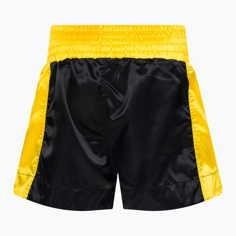 Pantaloncini da allenamento Everlast Muay Thai nero e oro EM6 2