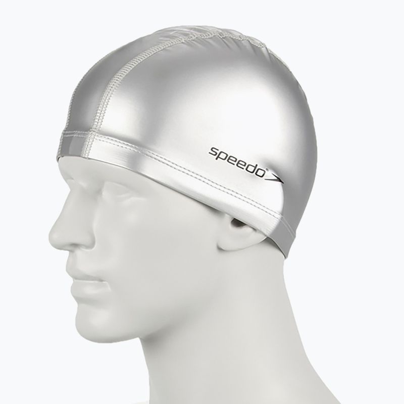 Cuffia Speedo Pace argento 3