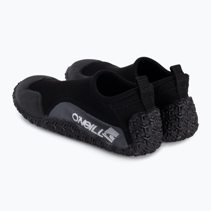 O'Neill Reactor Reef scarpe in neoprene nero/carbone 3