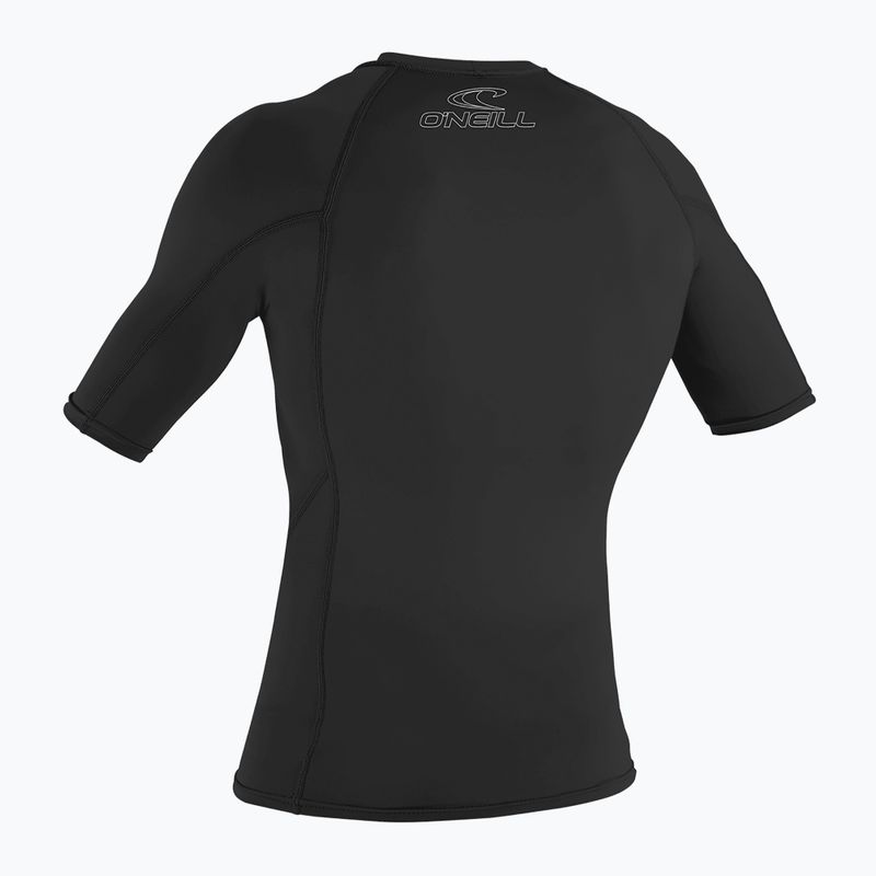 Camicia da bagno O'Neill Basic Skins Rash Guard da uomo, nero 2