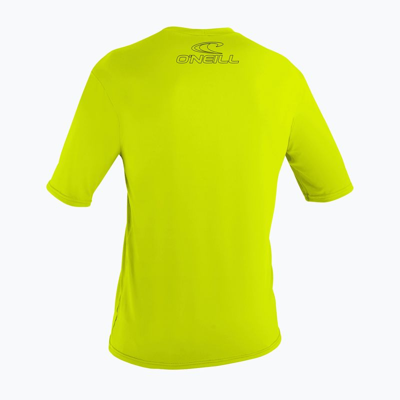 Camicia da bagno da uomo O'Neill Basic Skins Sun Shirt lime 2