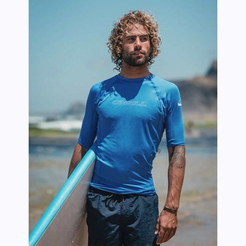 O'Neill Basic Skins Rash Guard Uomo pacific swim shirt 4