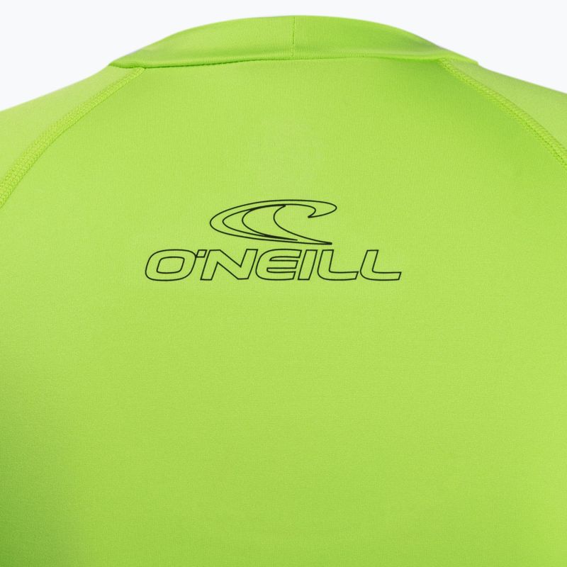 Costume da bagno a maniche lunghe da uomo O'Neill Basic Skins Rash Guard lime 4