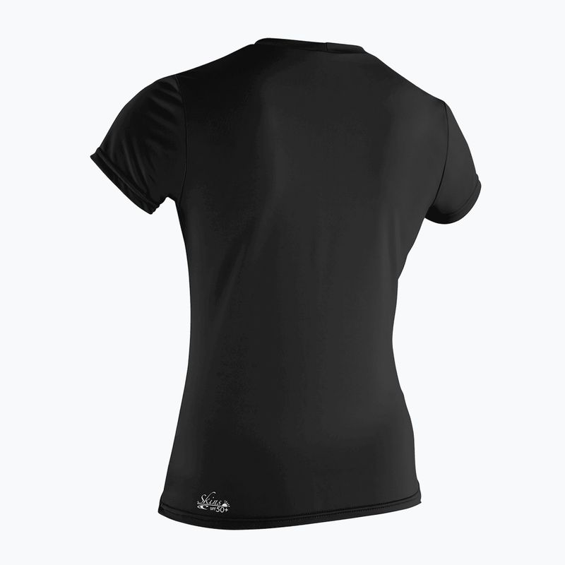 Maglietta da bagno da donna O'Neill Basic Skins Sun Shirt nero 2