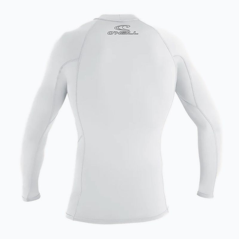 O'Neill Basic Skins Rash Guard a maniche lunghe da uomo per il nuoto, bianco 2