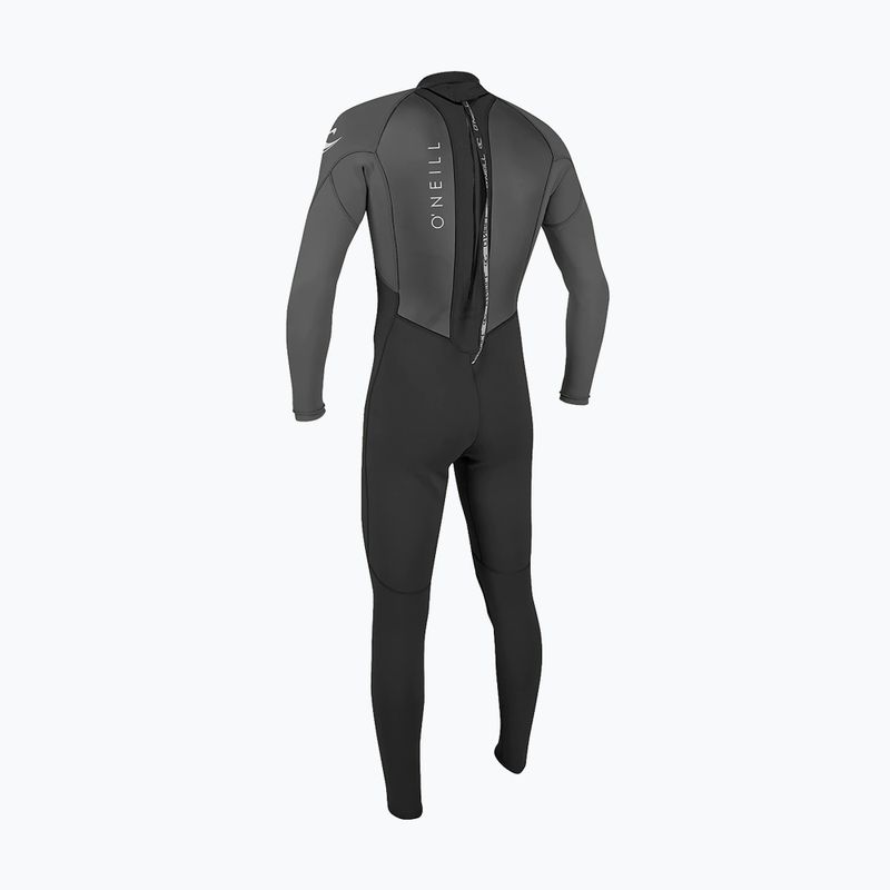 Uomo O'Neill Reactor-2 3/2 Back Zip Full b82/nero/grafico Swim Foam 2