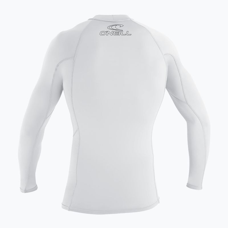 Nuoto per bambini a maniche lunghe O'Neill Youth Basic Skins Rash Guard bianco 2