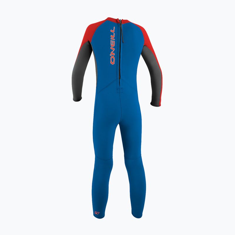 O'Neilller Reactor-2 2 mm Back Zip Full bambini nuotare schiuma ej9/ocean/graph/red 9