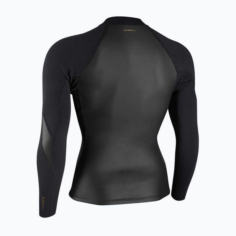 Muta da nuoto da donna O'Neill Bahia 1/0.5mm Full-Zip Jacket glide black/black/black 2