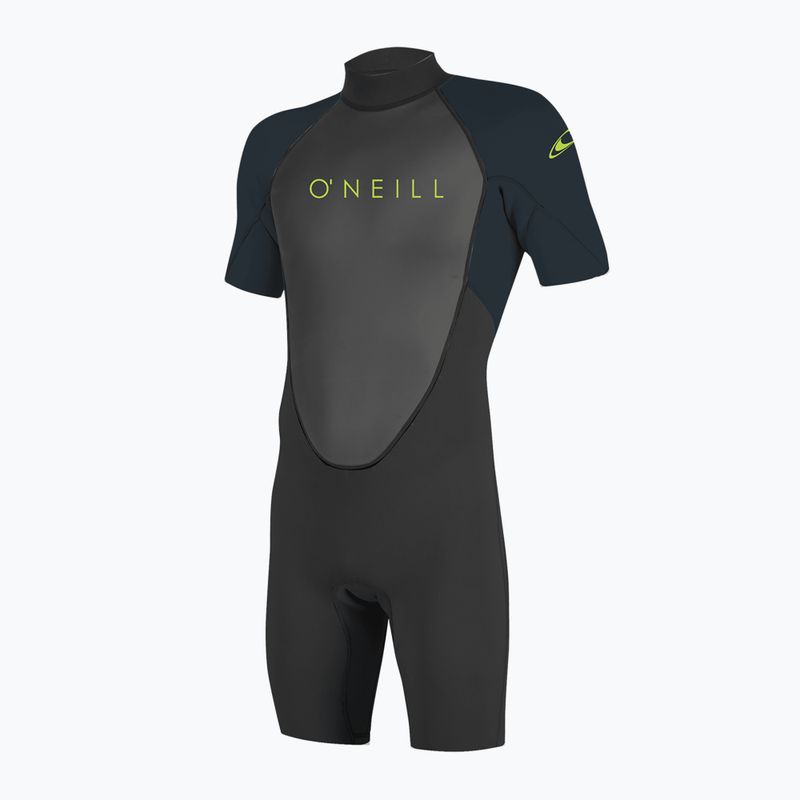 O'Neill Reactor-2 2 mm Back Zip Spring nero/ardesia schiuma da nuoto per bambini