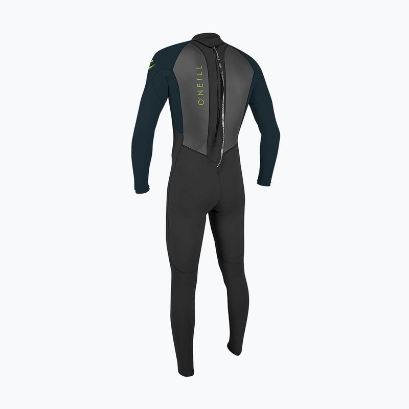 Muta da nuoto per bambini O'Neill Youth Reactor-2 3/2 mm Back Zip Full black/slate 2