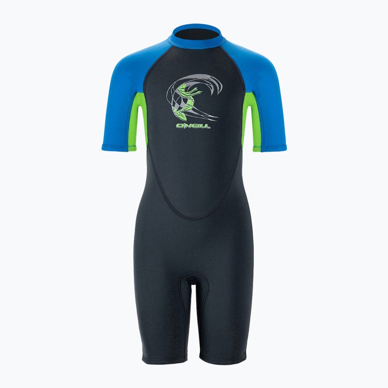 O'Neilller Reactor-2 2 mm Back Zip S/S fx6/graphite/dayglo/ocean schiuma da nuoto per bambini