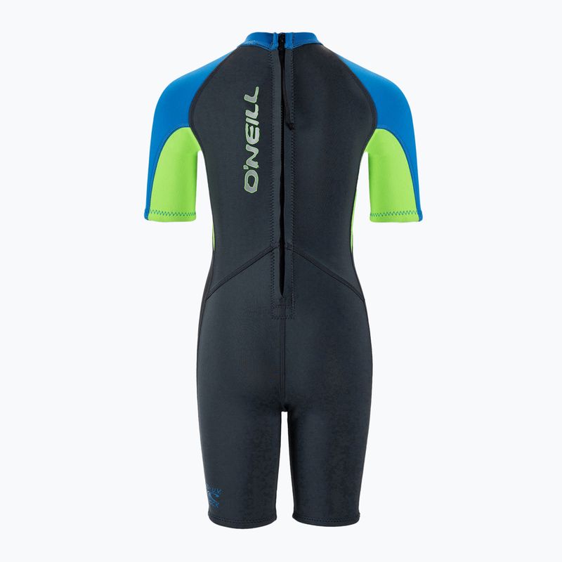 O'Neilller Reactor-2 2 mm Back Zip S/S fx6/graphite/dayglo/ocean schiuma da nuoto per bambini 2