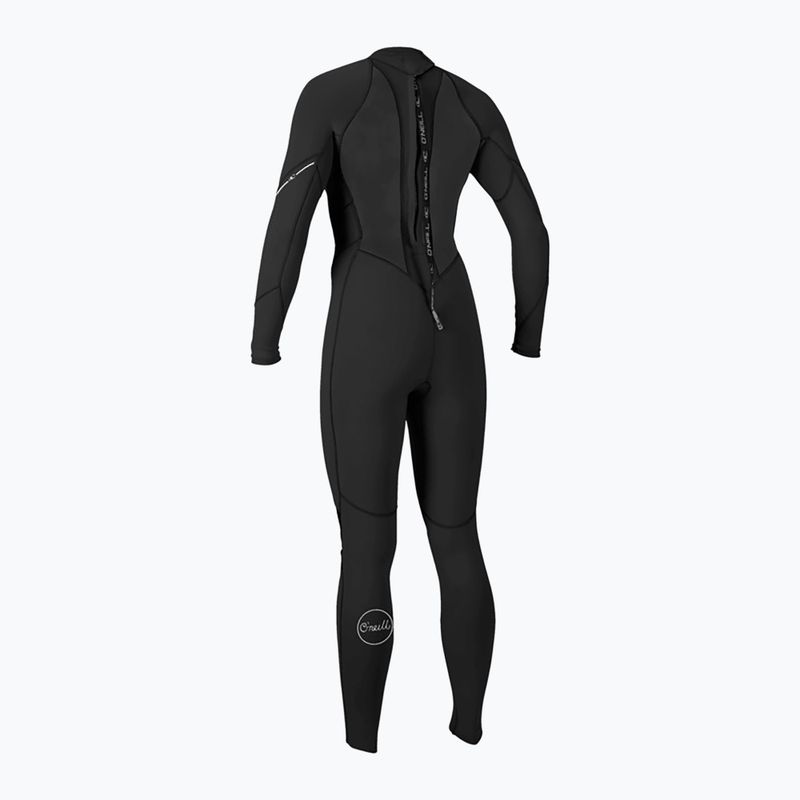 Muta da nuoto donna O'Neill Bahia 3/2 Back Zip Full black/black/black 2