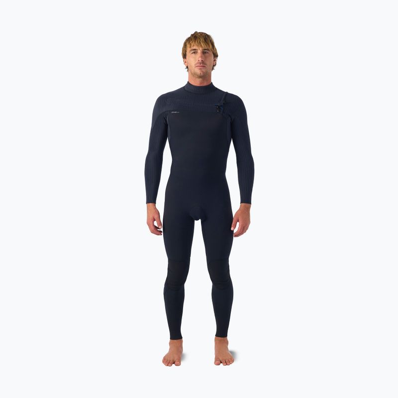 Muta da nuoto uomo O'Neill Hyperfreak 5/4+ mm Chest Zip Full black/black