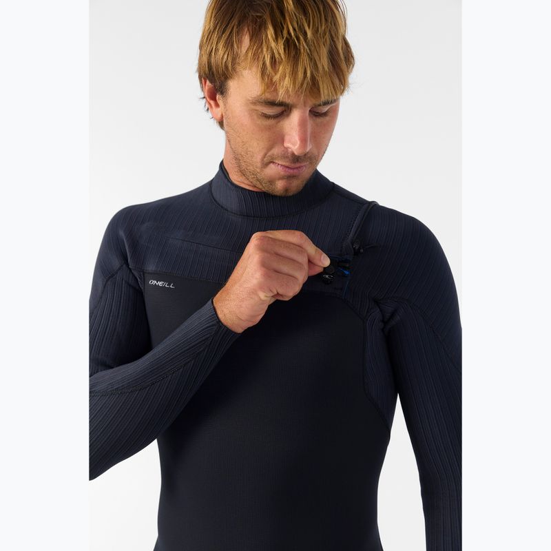 Muta da nuoto uomo O'Neill Hyperfreak 5/4+ mm Chest Zip Full black/black 5