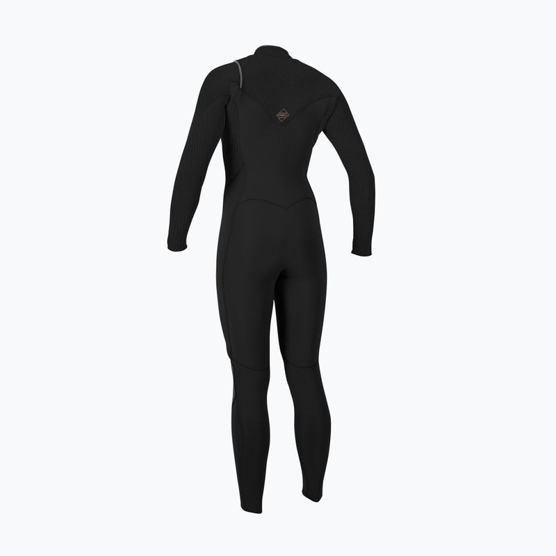Muta da nuoto donna O'Neill Hyperfreak 4/3+ mm Chest Zip Full black/black 2
