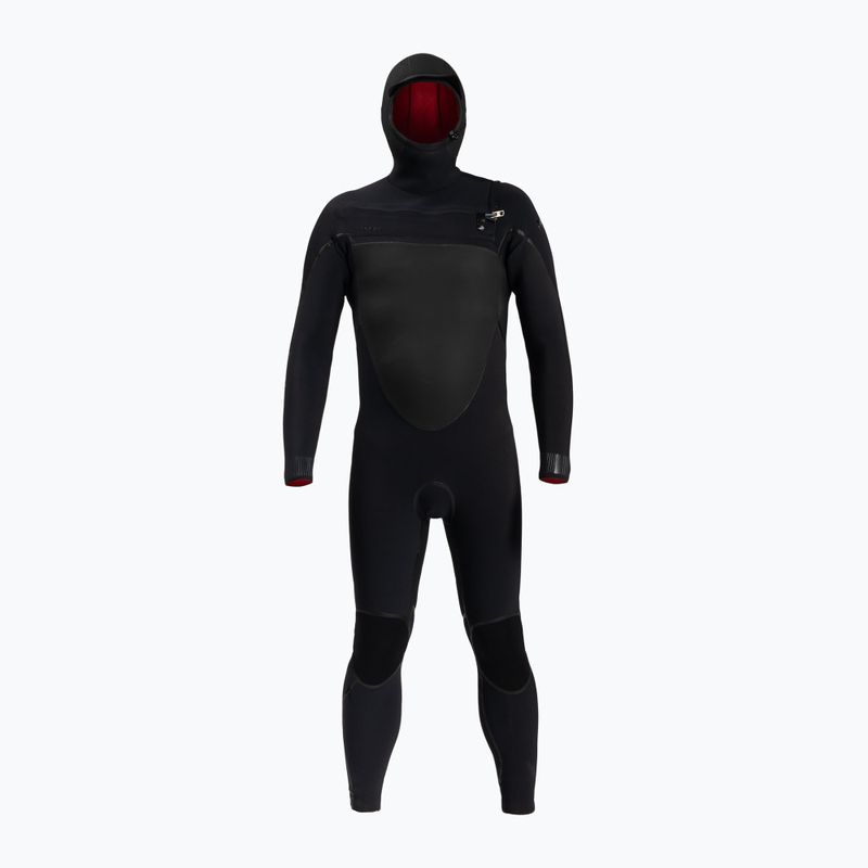 Uomo O'Neill Psycho Tech 6/4+ Chest Zip W/Hood Nero 5366 Swim Foam