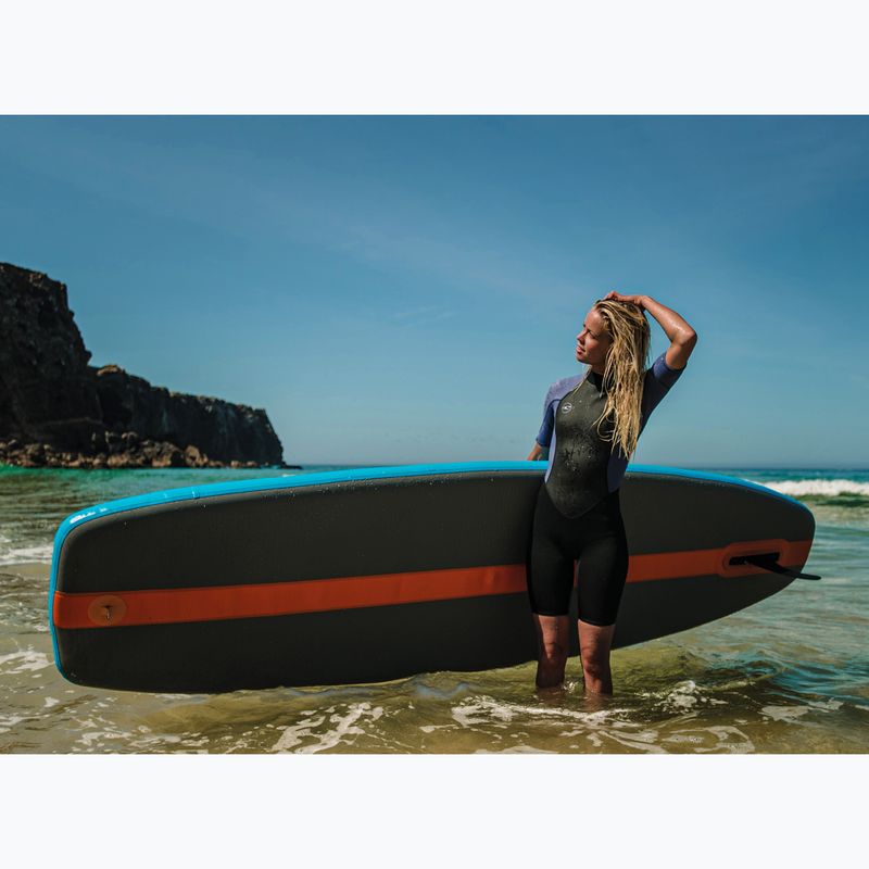 O'Neill Reactor-2 2mm Back Zip S/S Spring donna nero/nebbia Swim Foam 4