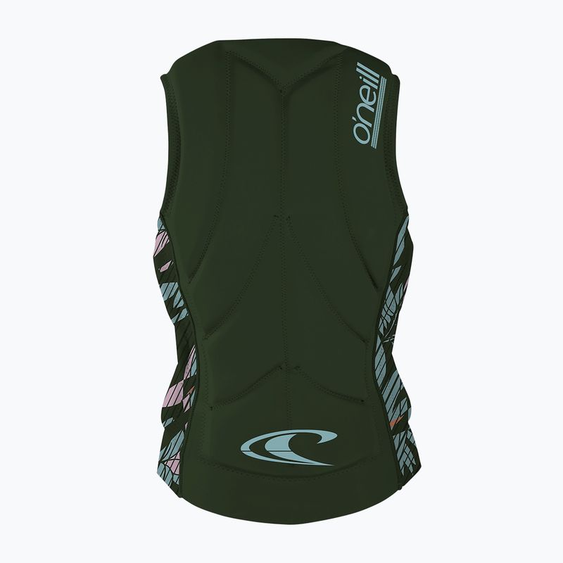 Gilet protettivo O'Neill Slasher Comp donna darkolive/baylen 2