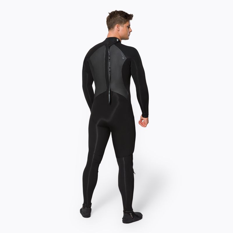 Uomo O'Neill Epic 5/4 Back Zip Full Black Swim Foam 2