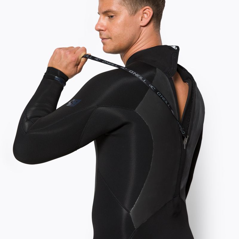 Uomo O'Neill Epic 5/4 Back Zip Full Black Swim Foam 4