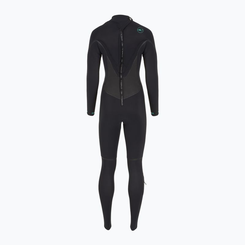 O'Neill Psycho Tech 5/4+ Back Zip Foam Full nero da donna 3
