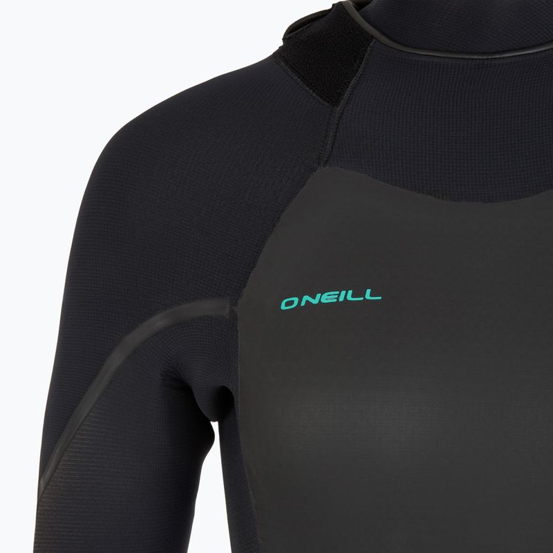 O'Neill Psycho Tech 5/4+ Back Zip Foam Full nero da donna 4