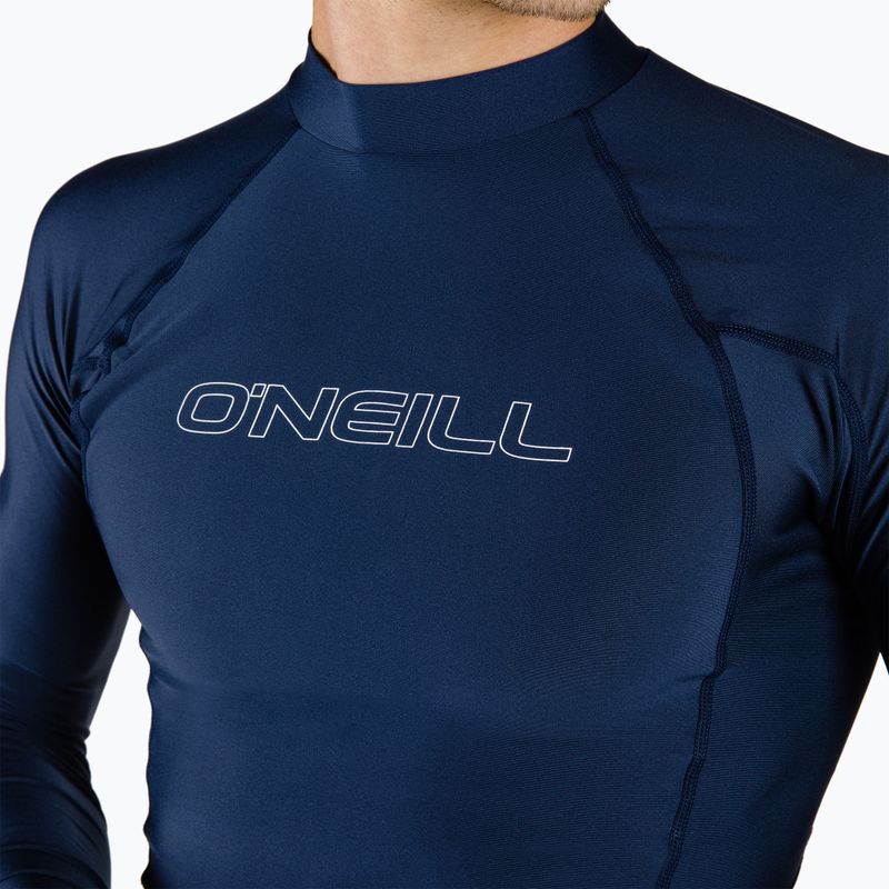 Costume da bagno a maniche lunghe da uomo O'Neill Basic Skins Rash Guard navy 4
