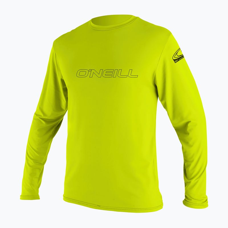 O'Neill Youth Basic Skins Sun Shirt manica lunga nuoto lime