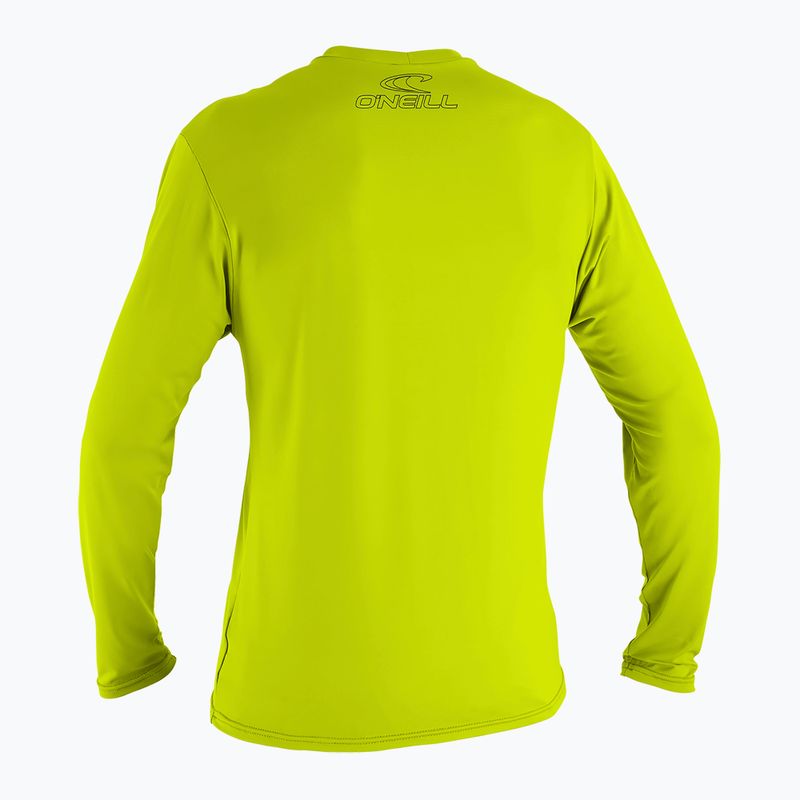 O'Neill Youth Basic Skins Sun Shirt manica lunga nuoto lime 2