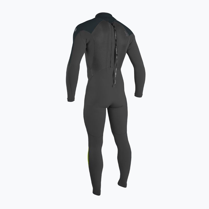 Uomo O'Neill Epic 5/4 Back Zip Full hh1/nero/gunmetal/dayglo Swim Foam 2