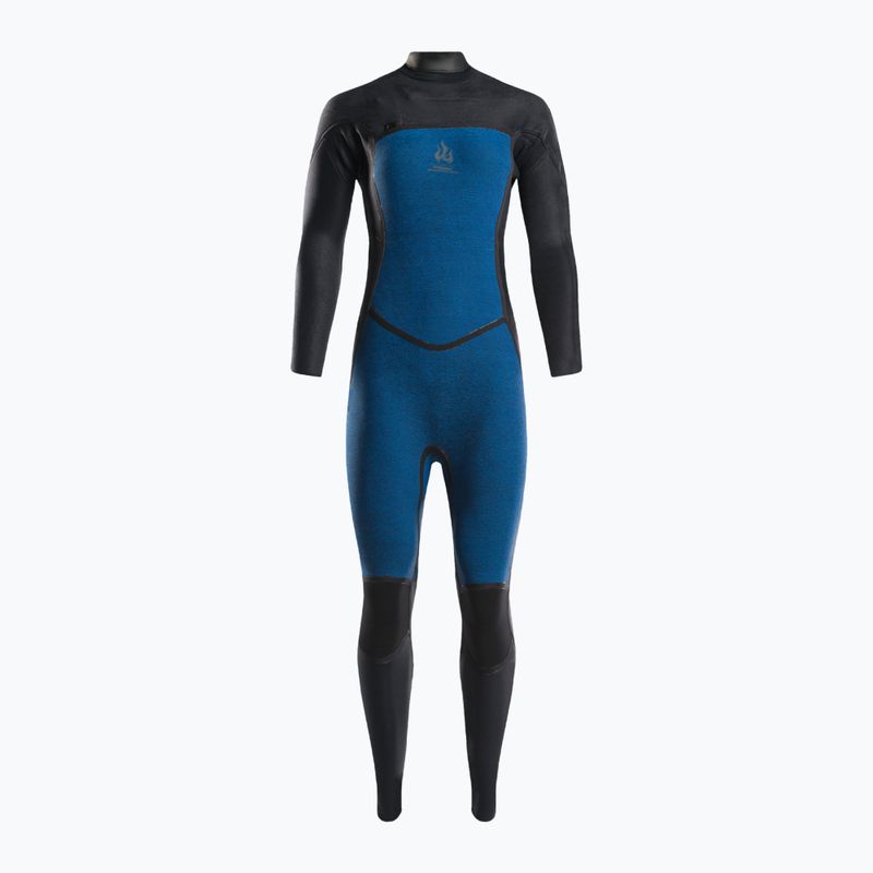 Schiuma da nuoto da donna O'Neill Ninja 4/3 Chest Zip Full nero 4