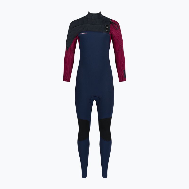 Bambini O'Neill Hyperfreak 5/4+ Chest Zip Full swim foam hg9/navy/bloodshot/nero 2