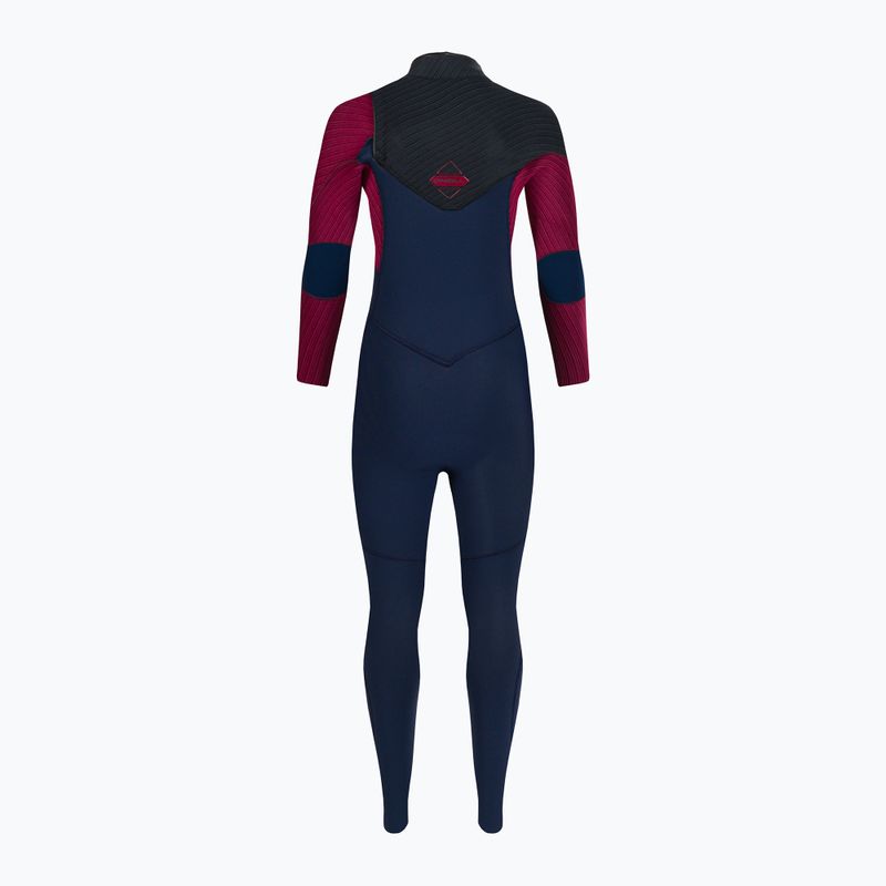 Bambini O'Neill Hyperfreak 5/4+ Chest Zip Full swim foam hg9/navy/bloodshot/nero 3