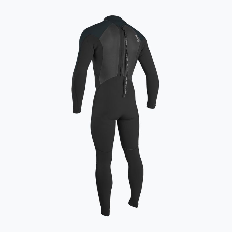 Uomo O'Neill Epic 3/2 Back Zip Full nero/gunmetal/dayglo Swim Foam 2