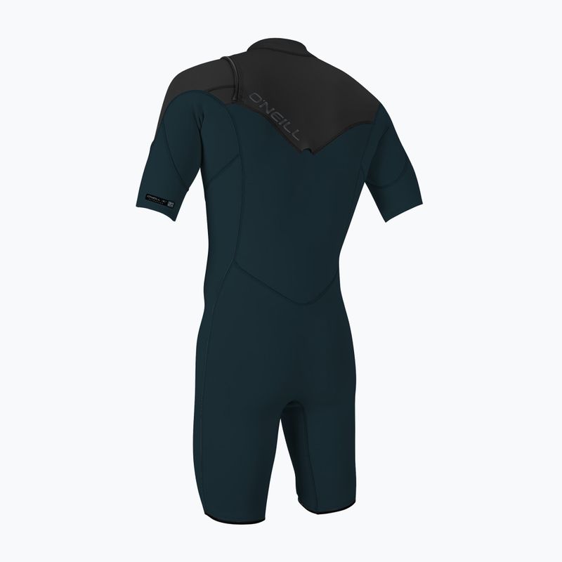 Uomo O'Neill Hammer 2 mm Chest Zip S/S Swim Foam Spring ej4/slate/nero 2